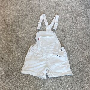 Levi's White Kids Overalls